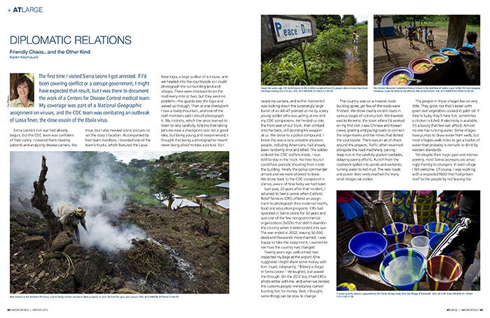 My Nikon World column on Sierra Leone